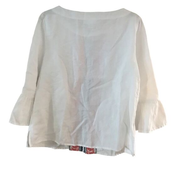 Chartres Club Boho Quarter Sleeve Blouse Small - Picture 10 of 10